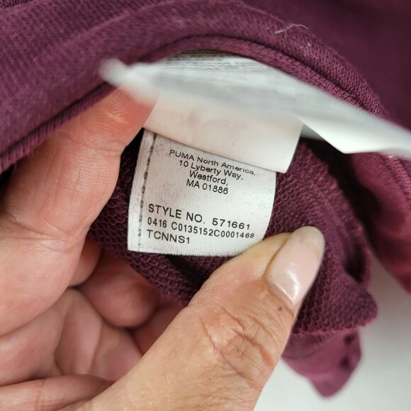 Puma Evo Hooded Womans Pullover Sweatshirt S Plum Size S NWT MSRP $70 - Picture 6 of 11